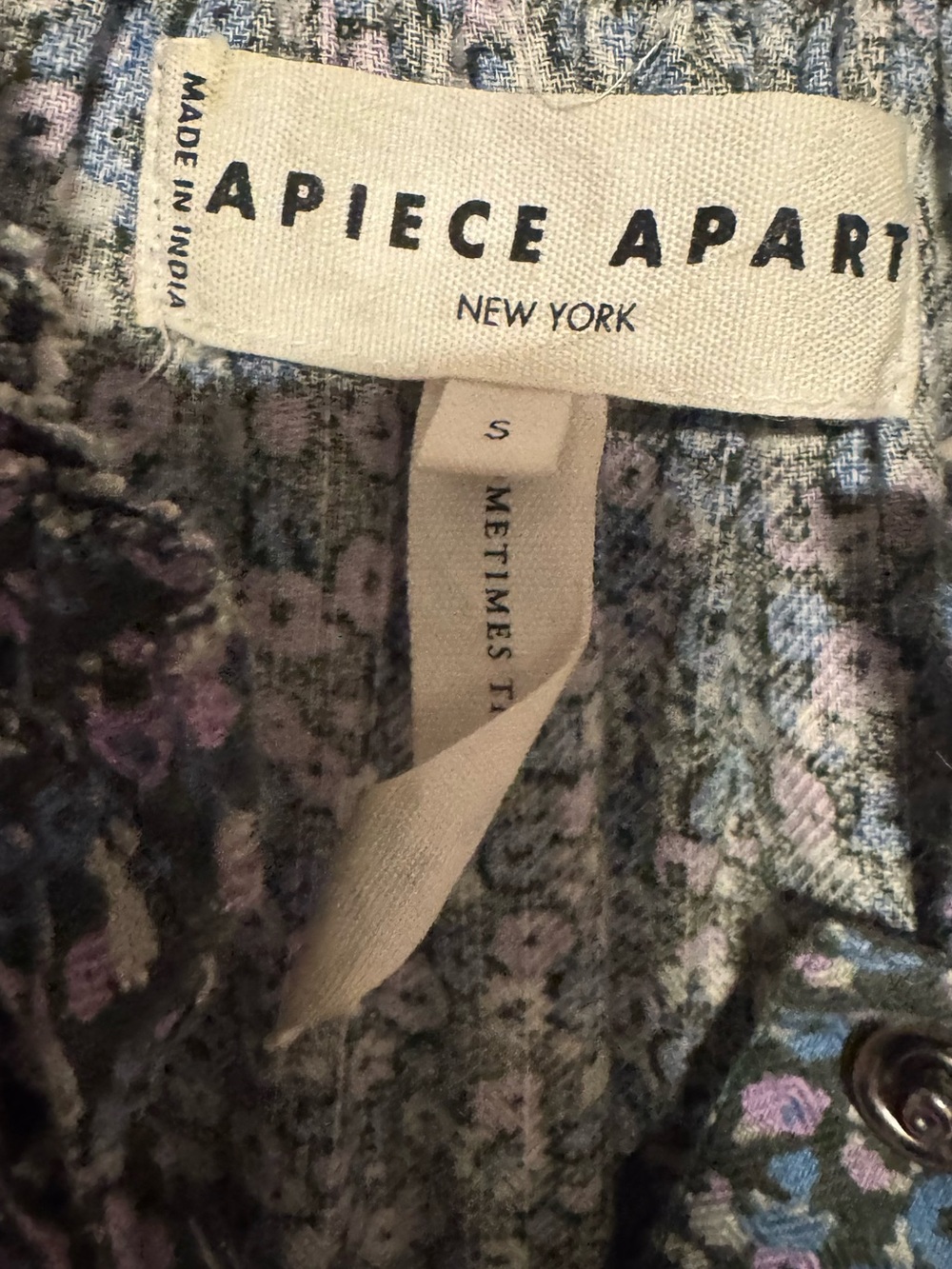 Apiece Apart Mitte Floral-Print Mini Dress Size Small - Picture 4 of 4